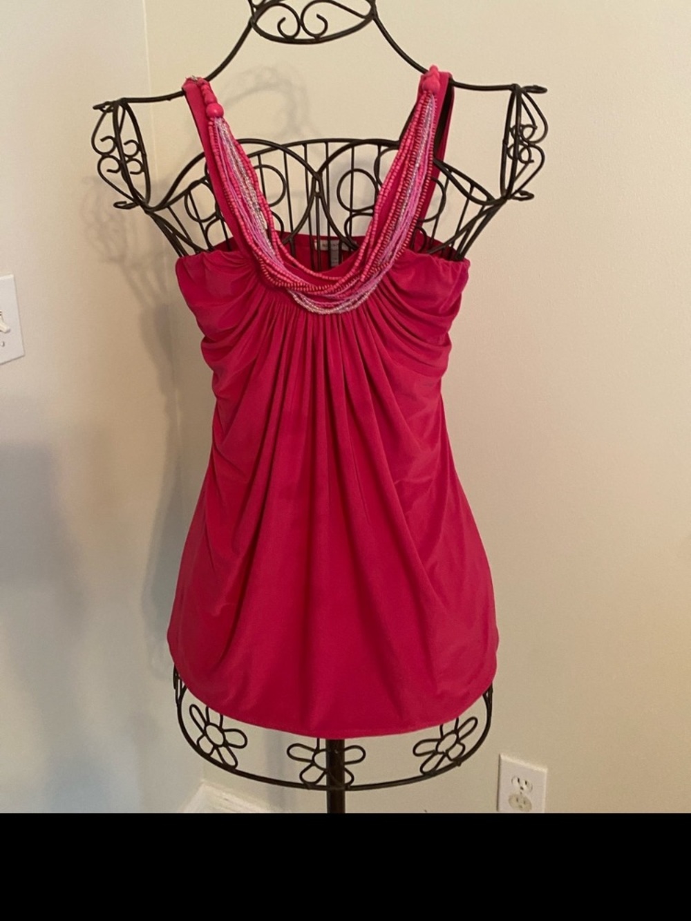 Boston Proper Hot Pink Smooth Knit Top